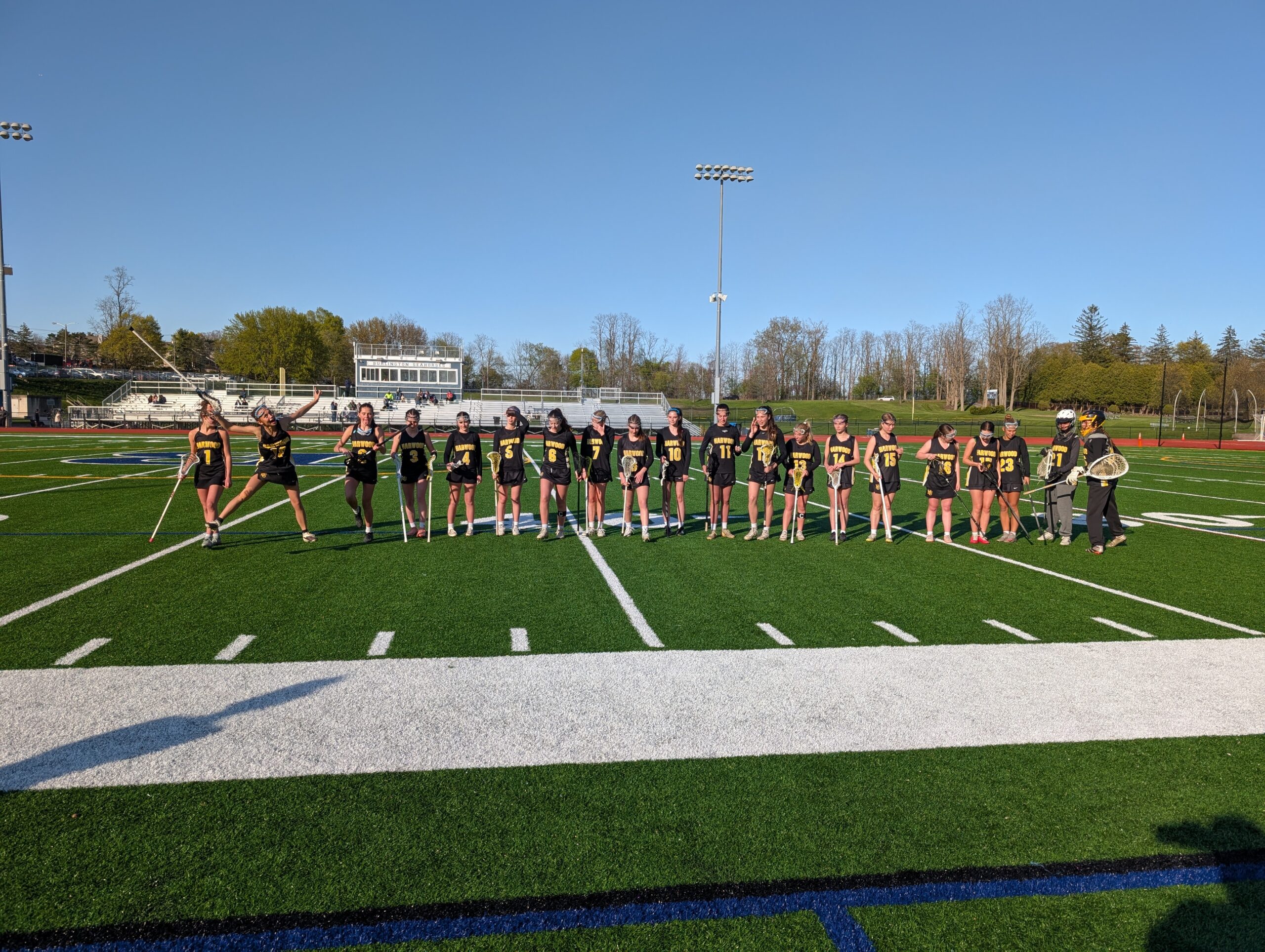 Harwood Union Girls Varsity 6 against Burlington HS 16 (L)